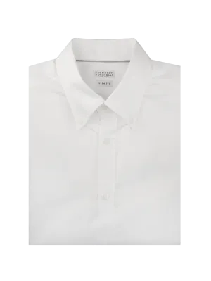 slim-fit cotton shirt