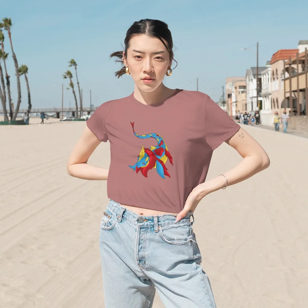 Sphale Women's Flowy Cropped Tee