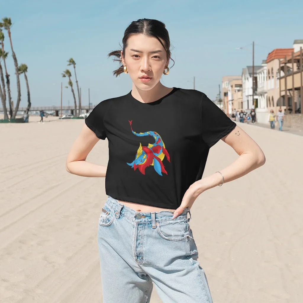 Sphale Women's Flowy Cropped Tee