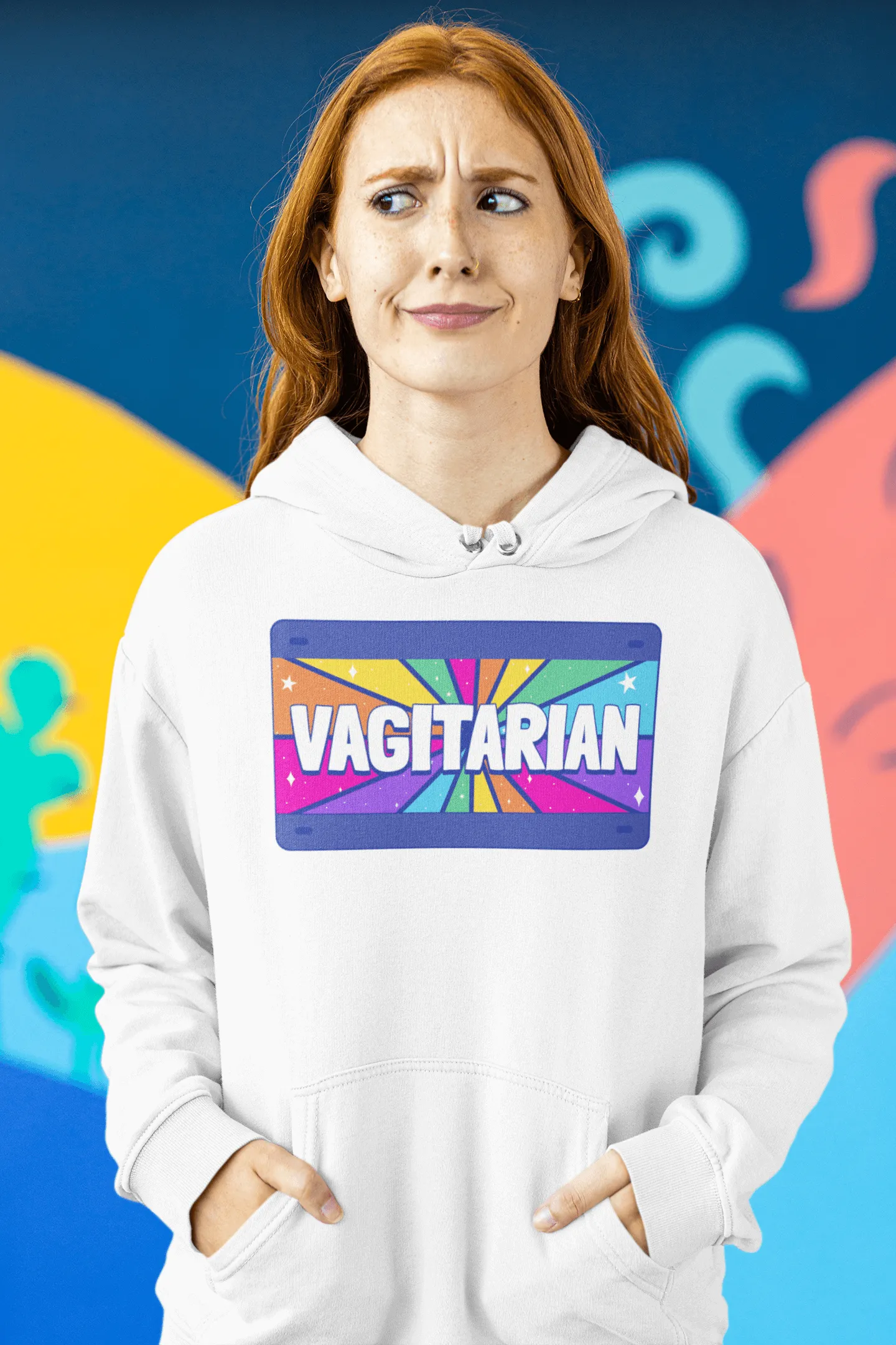 Vagitarian | LGBT  Merch | Unisex Lesbian Pride Hoodie