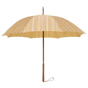 Vintage Yellow Stripe Rain Umbrella