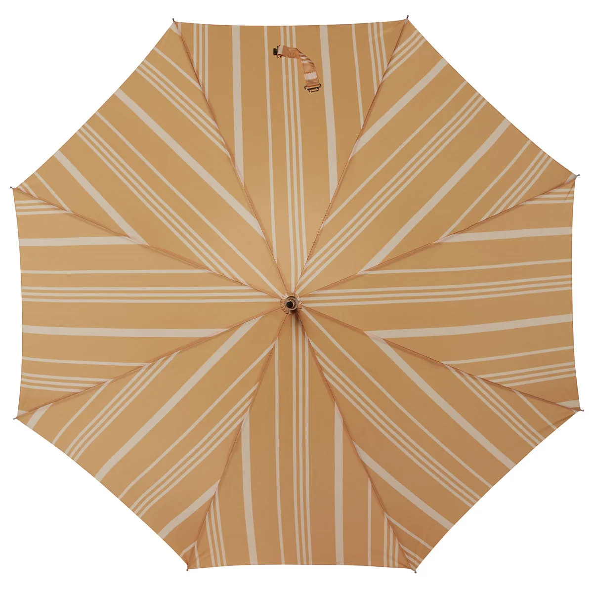 Vintage Yellow Stripe Rain Umbrella